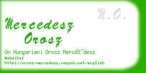 mercedesz orosz business card